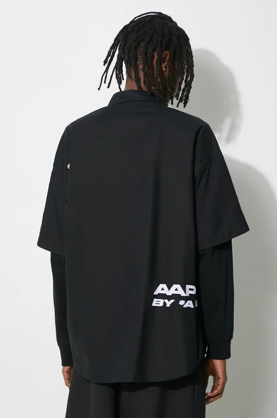 Bavlnená košeľa AAPE Long Sleeve Shirt Mock Layer 100 % Bavlna