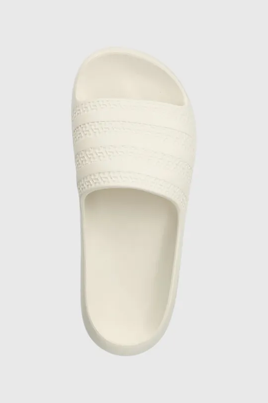 white adidas Originals sliders