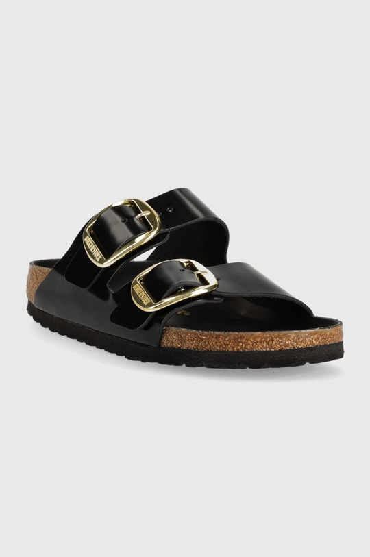 Δερμάτινες παντόφλες Birkenstock Arizona μαύρο