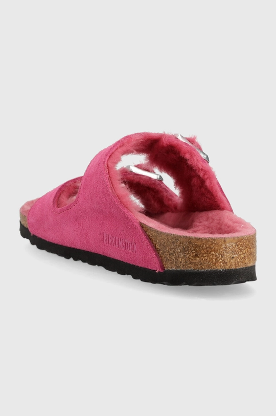 Natikači iz semiša Birkenstock Arizona  Zunanjost: Semiš usnje Notranjost: Volna Podplat: Sintetični material