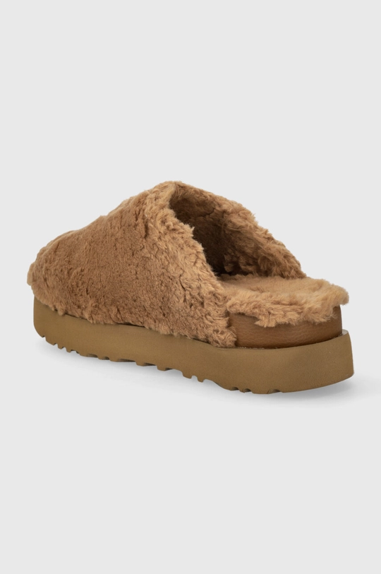 Încălțăminte UGG papuci de lana Fuzz Sugar Slide 1135132.HWD maro