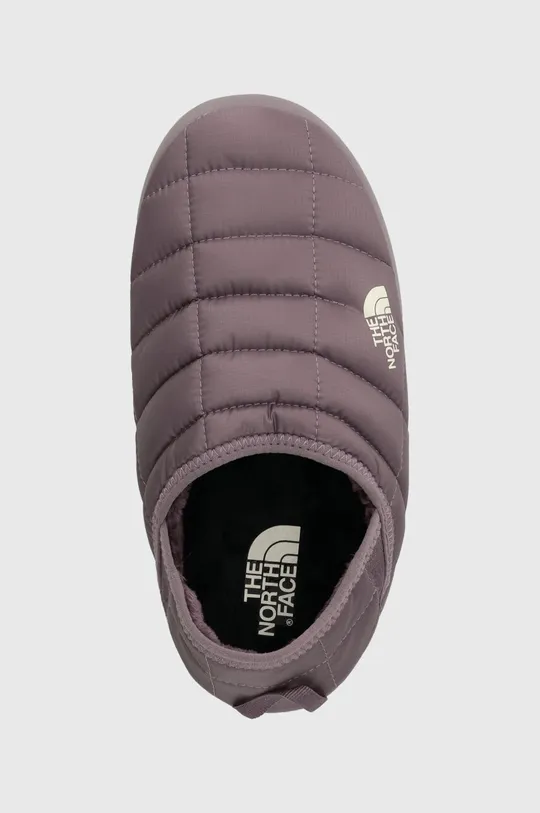 violet The North Face slippers