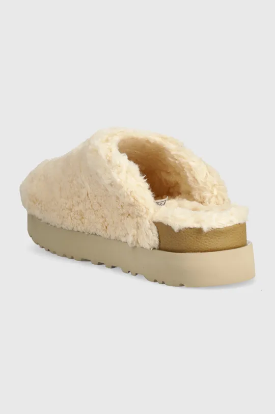 UGG pantofole in lana Fuzz Sugar Slide Gambale: Materiale tessile, Lana Parte interna: Materiale tessile, Lana Suola: Materiale sintetico, Materiale tessile