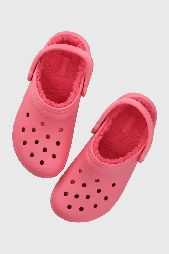 ροζ Παντόφλες Crocs Classic Lined Clog Γυναικεία