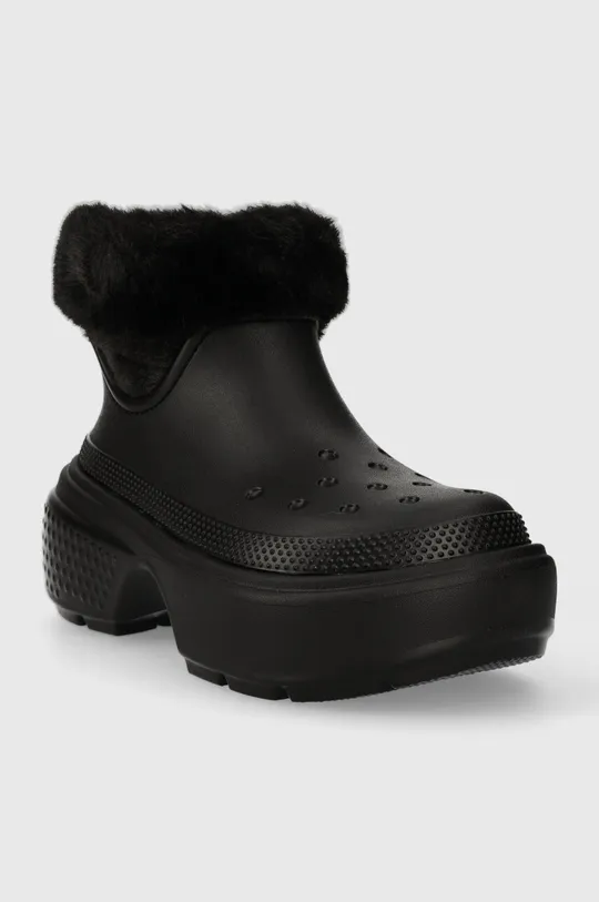 Μπότες χιονιού Crocs Stomp Lined Boot μαύρο