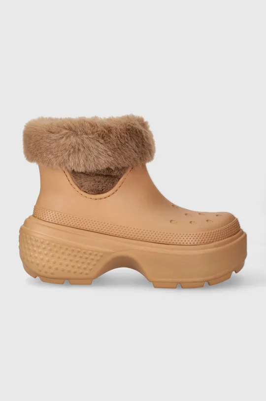 коричневий Зимові чоботи Crocs Stomp Lined Boot Жіночий