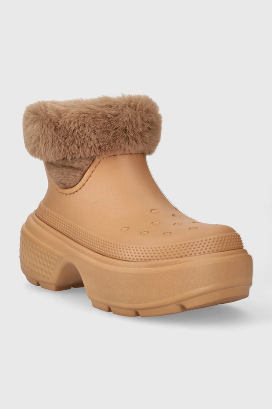 Μπότες χιονιού Crocs Stomp Lined Boot καφέ