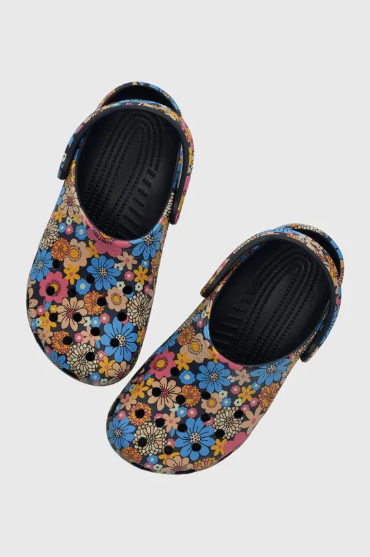πολύχρωμο Παντόφλες Crocs Classic Retro Floral Clog Γυναικεία