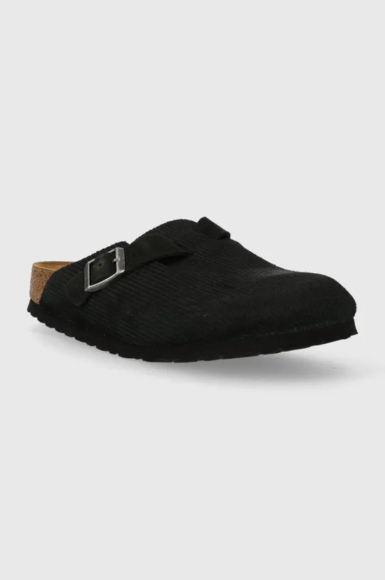Semišové pantofle Birkenstock černá