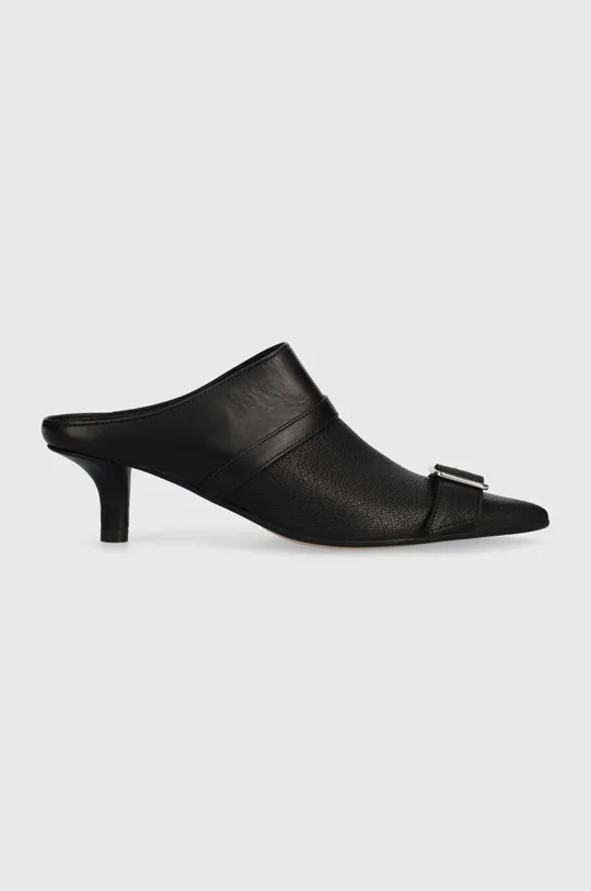 black MM6 Maison Margiela leather heels Slipper Women’s