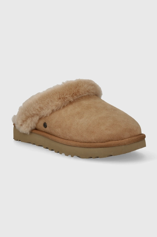 UGG kapcie zamszowe Classic Slipper II brązowy