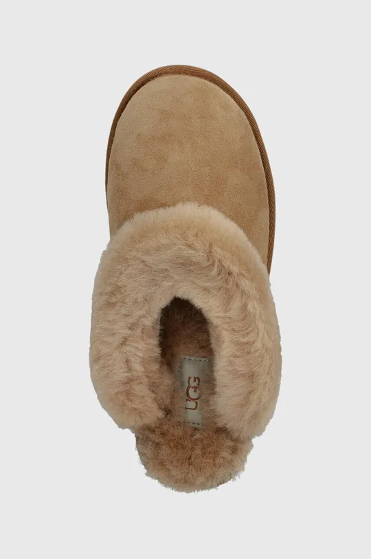 brown UGG suede slippers W CLASSIC SLIPPER II