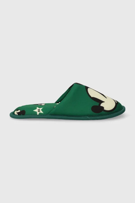 Detské papuče United Colors of Benetton zelená