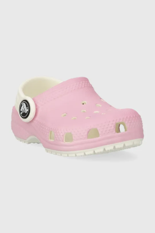 Παιδικές παντόφλες Crocs GLOW IN THE DARK ροζ