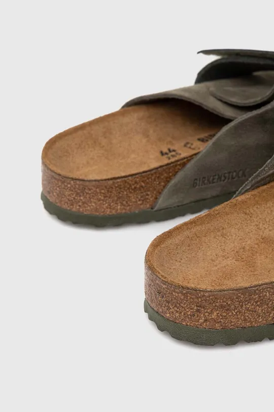 Birkenstock papuci din piele BIRKENSTOCK X PAPILLIO Arizona  Gamba: Piele intoarsa Interiorul: Piele intoarsa Talpa: Material sintetic