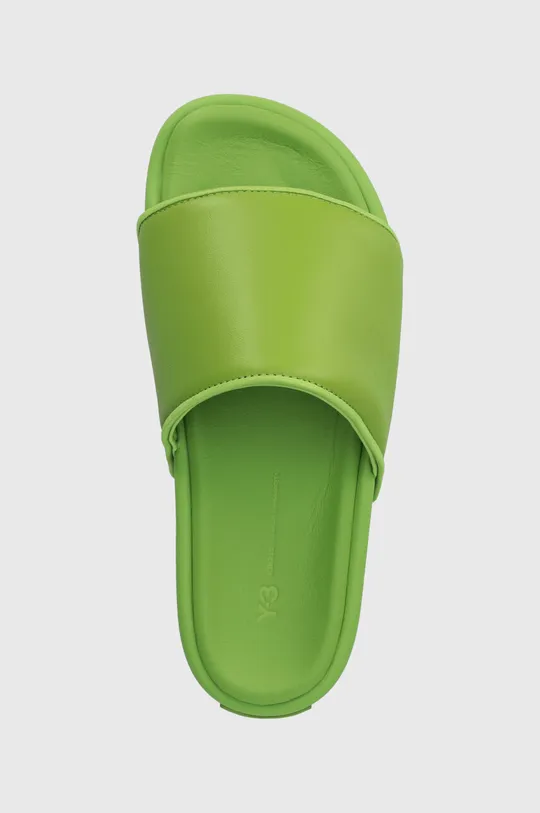 zelená Kožené pantofle Y-3 IG1084 SLIDE
