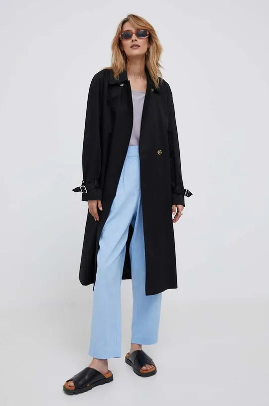μαύρο Παλτό Calvin Klein Γυναικεία