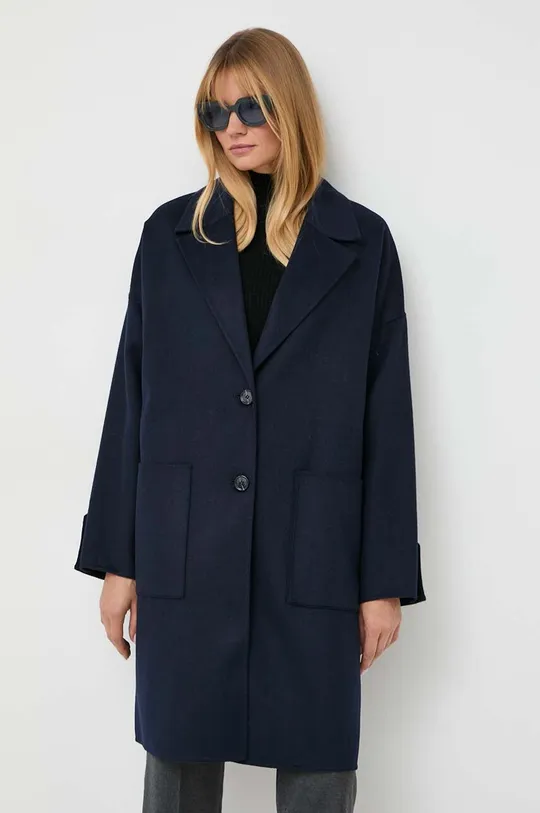 σκούρο μπλε Μάλλινο παλτό BOSS Γυναικεία