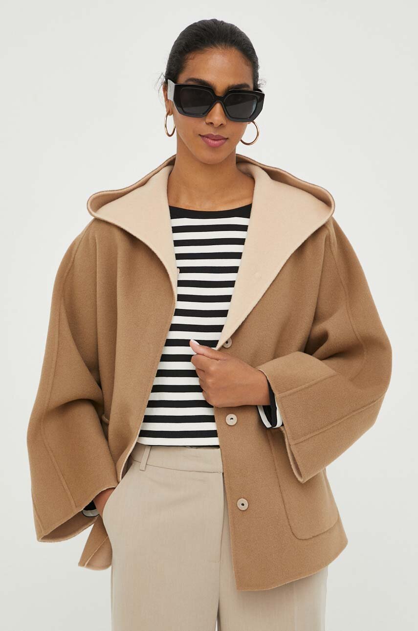 Weekend Max Mara колір коричневий перехідна oversize | ANSWEAR.ua