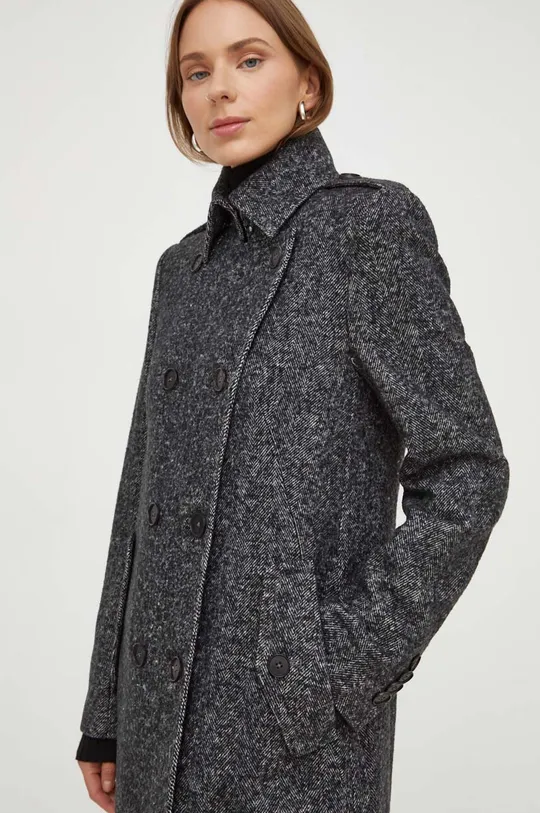 grigio Drykorn cappotto con aggiunta di lana