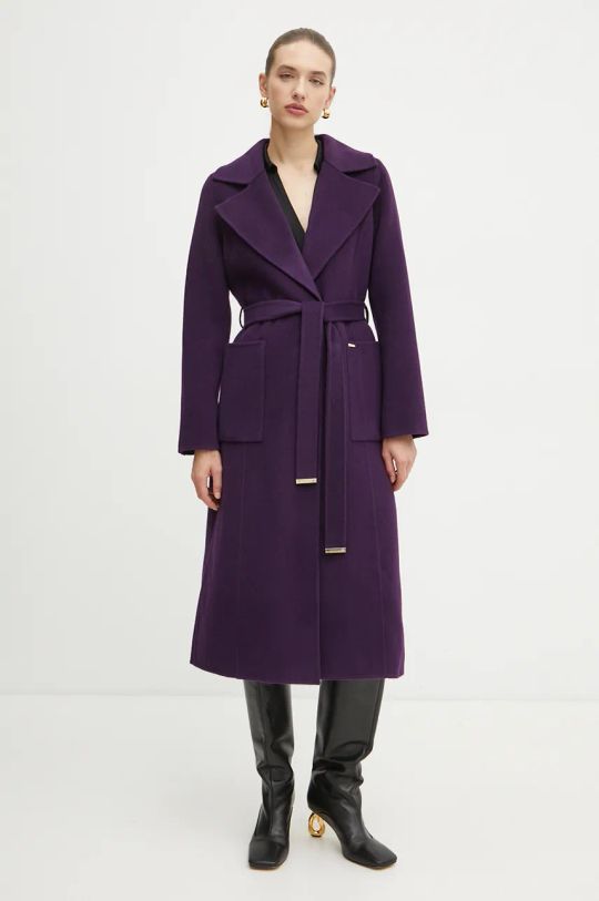 MICHAEL Michael Kors cappotto in lana violetto 77C5935M22