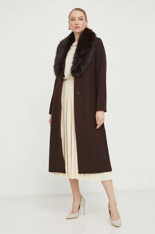 MICHAEL Michael Kors cappotto in lana marrone