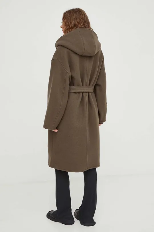 Samsoe Samsoe wool coat brown