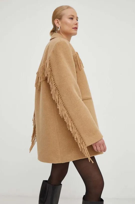 marrone Herskind cappotto con aggiunta di lana Donna