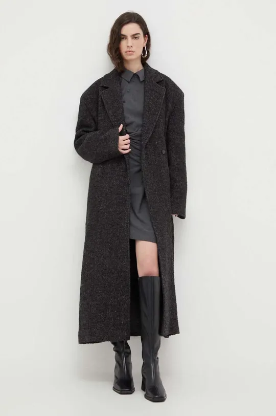 Herskind cappotto in lana grigio