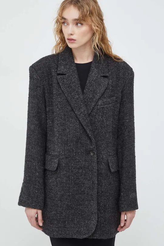 grigio Herskind cappotto in lana