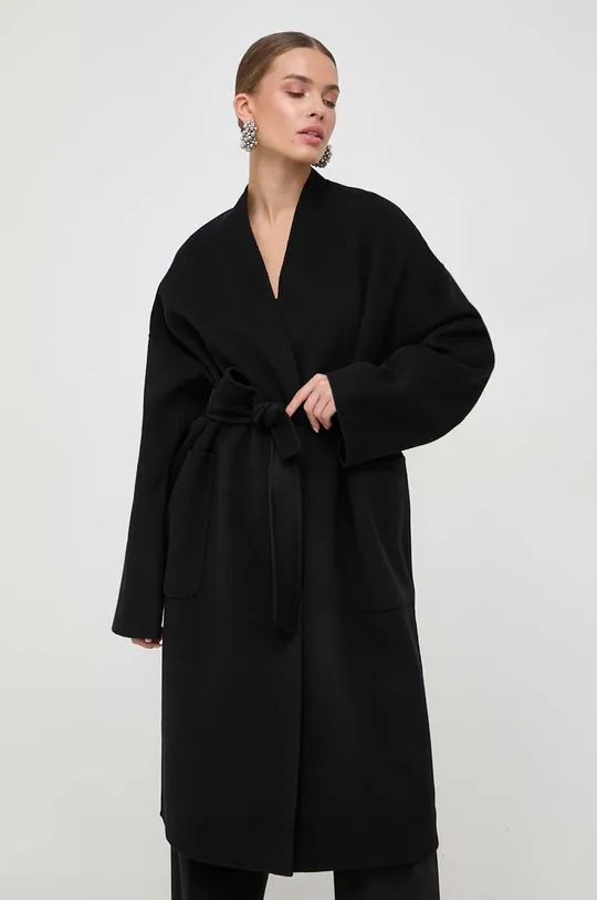 μαύρο Μάλλινο παλτό Weekend Max Mara Γυναικεία