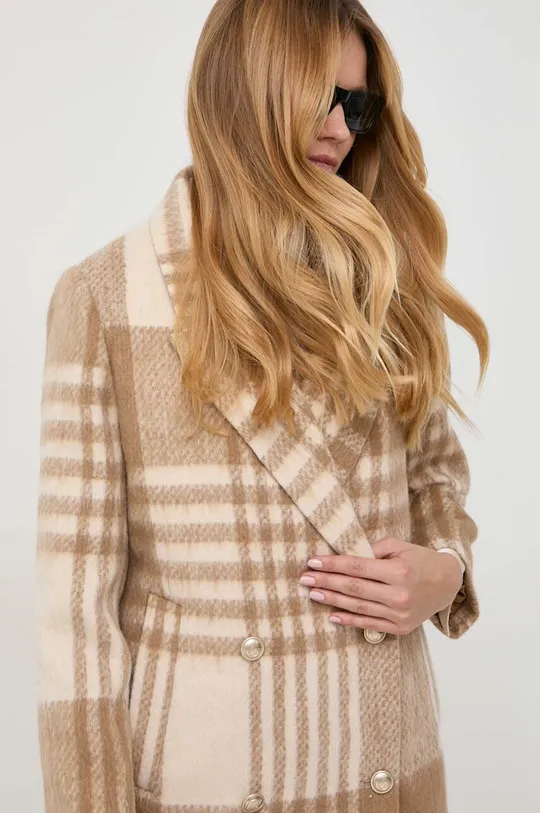 beige Guess cappotto con aggiunta di lana