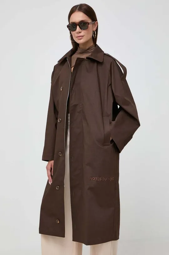 marrone Notes du Nord trench Donna