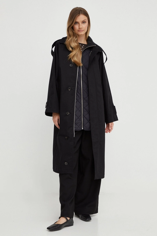 nero Notes du Nord trench Donna