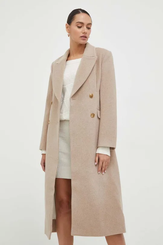 beige Notes du Nord cappotto in lana Donna