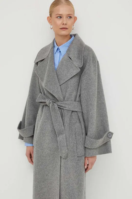 sivá Vlnený kabát Luisa Spagnoli