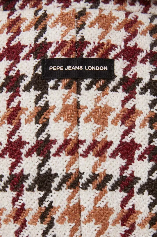 többszínű Pepe Jeans kabát gyapjú keverékből