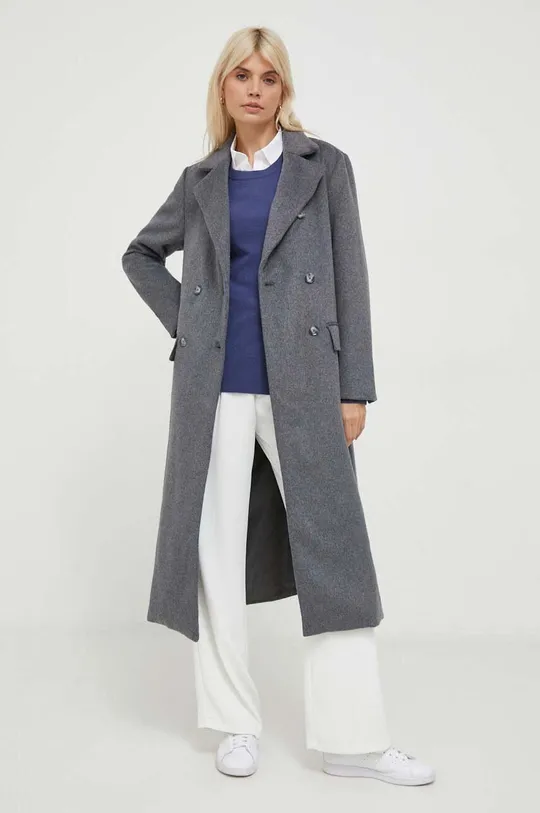 Pepe Jeans cappotto in lana Madison grigio