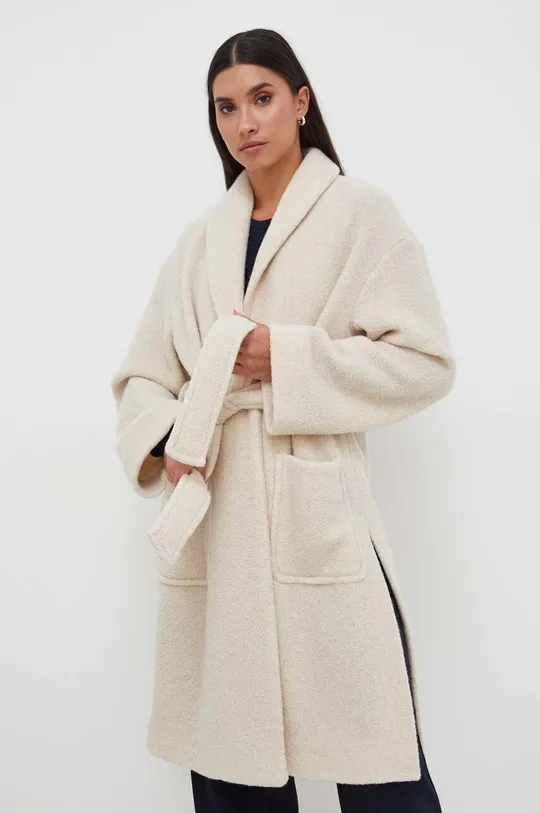 Max Mara Leisure cappotto in lana beige