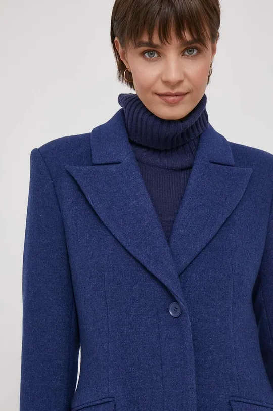 μπλε Μάλλινο παλτό Sisley