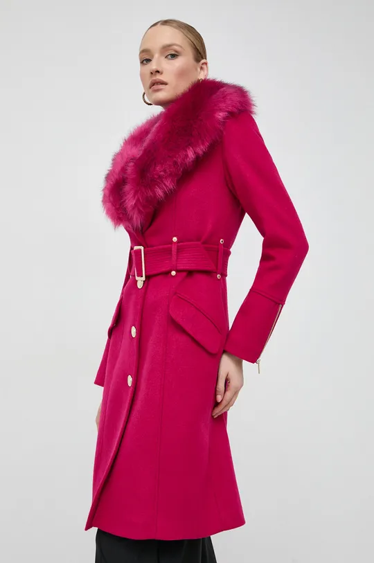 ροζ Μάλλινο παλτό Marciano Guess Γυναικεία