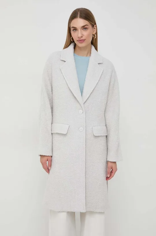 Patrizia Pepe cappotto con aggiunta di lana grigio