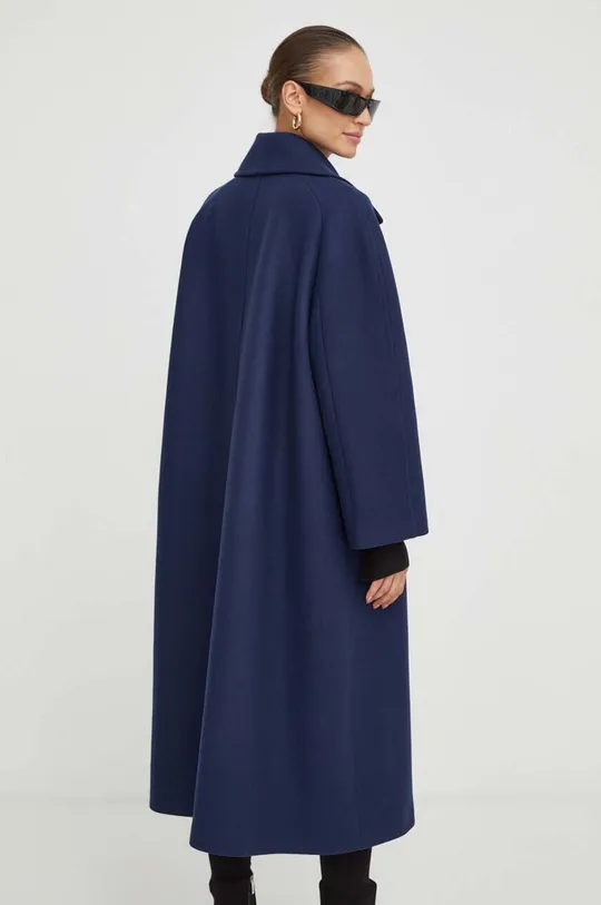 blu navy Patrizia Pepe cappotto in lana