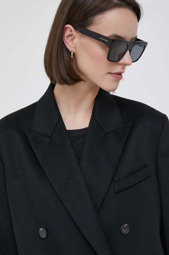 čierna Vlnený kabát Calvin Klein