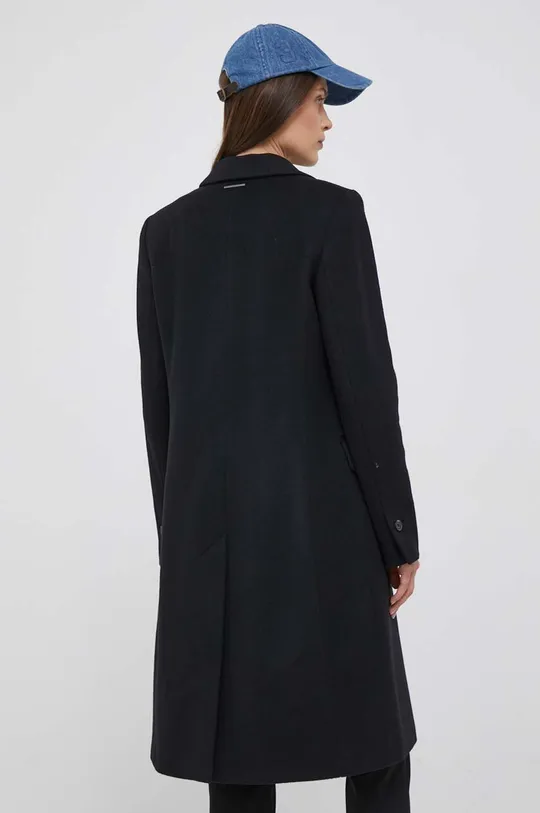 Шерстяное пальто Calvin Klein Основной материал: 75% Шерсть, 20% Полиамид, 5% Кашемир Подкладка: 100% Вискоза
