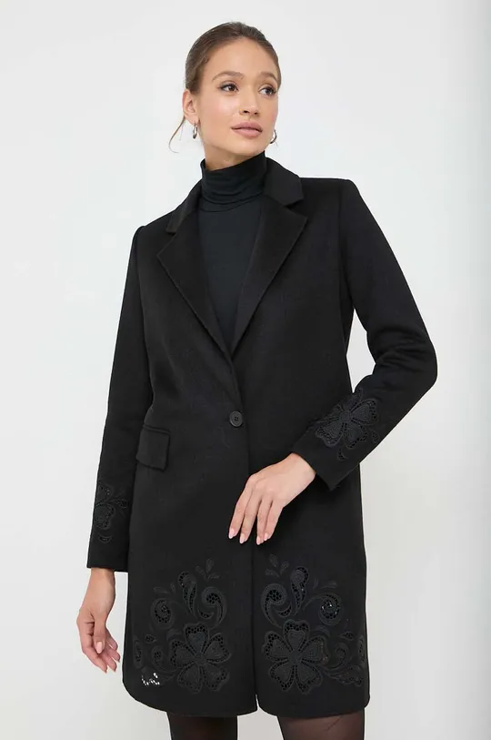 nero Twinset cappotto in lana Donna