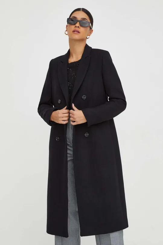 čierna Vlnený kabát Ivy Oak Dámsky