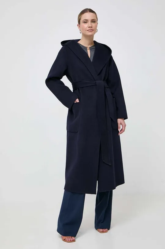 σκούρο μπλε Μάλλινο παλτό Ivy Oak Γυναικεία