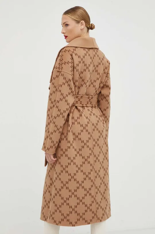 Μάλλινο παλτό διπλής όψης Karl Lagerfeld 70% Μαλλί, 30% Νάιλον