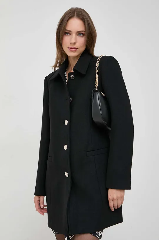 μαύρο Παλτό από μείγμα μαλλιού Morgan Γυναικεία